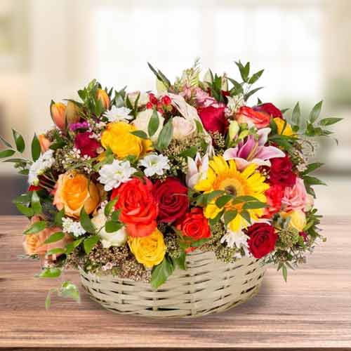 Delightful Mixed Flowers For Mom