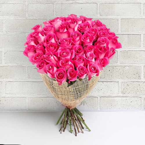 50 Pink Rose Bouquet