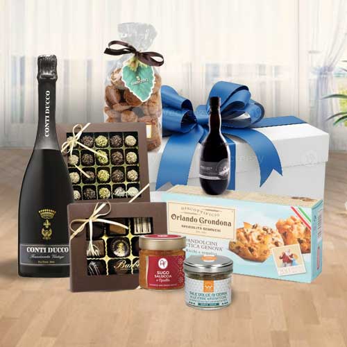 Festive Sparkling Gourmet Gift Box