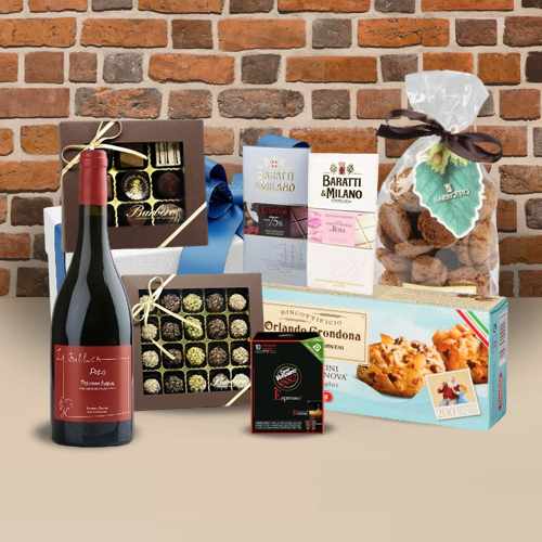 Luxury Red Wine N Chocolate Gift Box