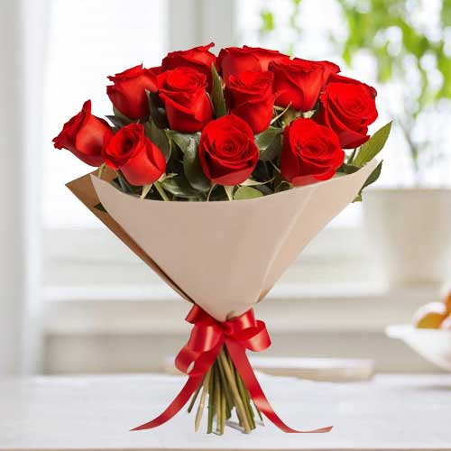 12 Red Rose Bouquet